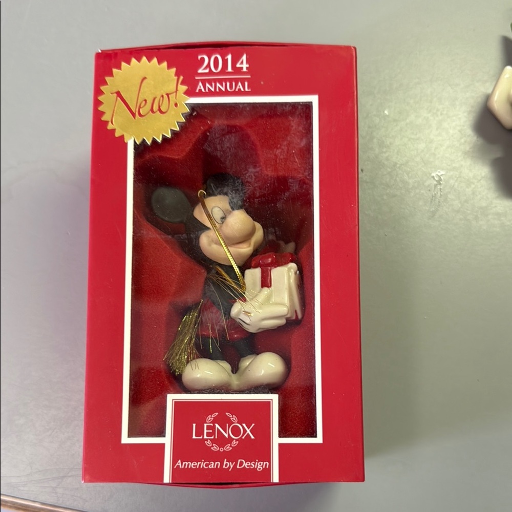 Lenox 2014 Annual Mickey Mouse Ornament - Red and Black